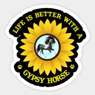 Gypsy Horse Lovers Sticker